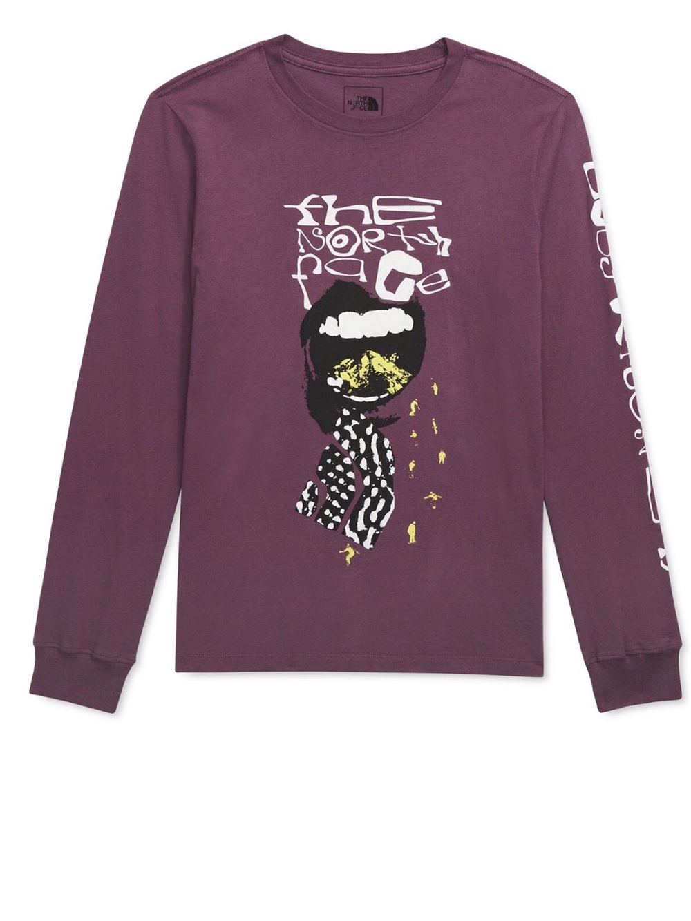The North Face Snow Midnight Mauve Long Sleeve T-Shirt Size Small